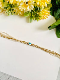 Evil eye braided bhai rakhi